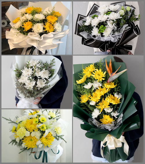 江苏泰州兴化市安丰镇白事花束代送